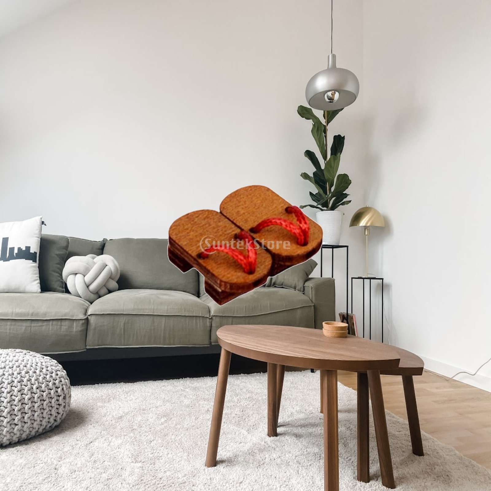 Geta Wooden Sandal - 手作りのミニ木製下駄（ゲタ）人形用。日本のスタイル。OB11用サンダル。1/12スケールのBJD人形用アクセサリー。着物や浴衣に合う靴。