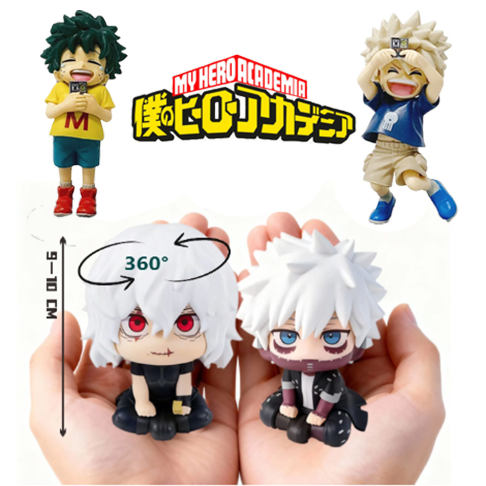 Furoshiki - 2026年版『僕のヒーローアカデミア』：トムラ／ダビ／イズク／デク／カツキ・カッチャンの可愛いちびキャラクターPVCフィギュア。コレクション用おもちゃ、ギフトに最適。