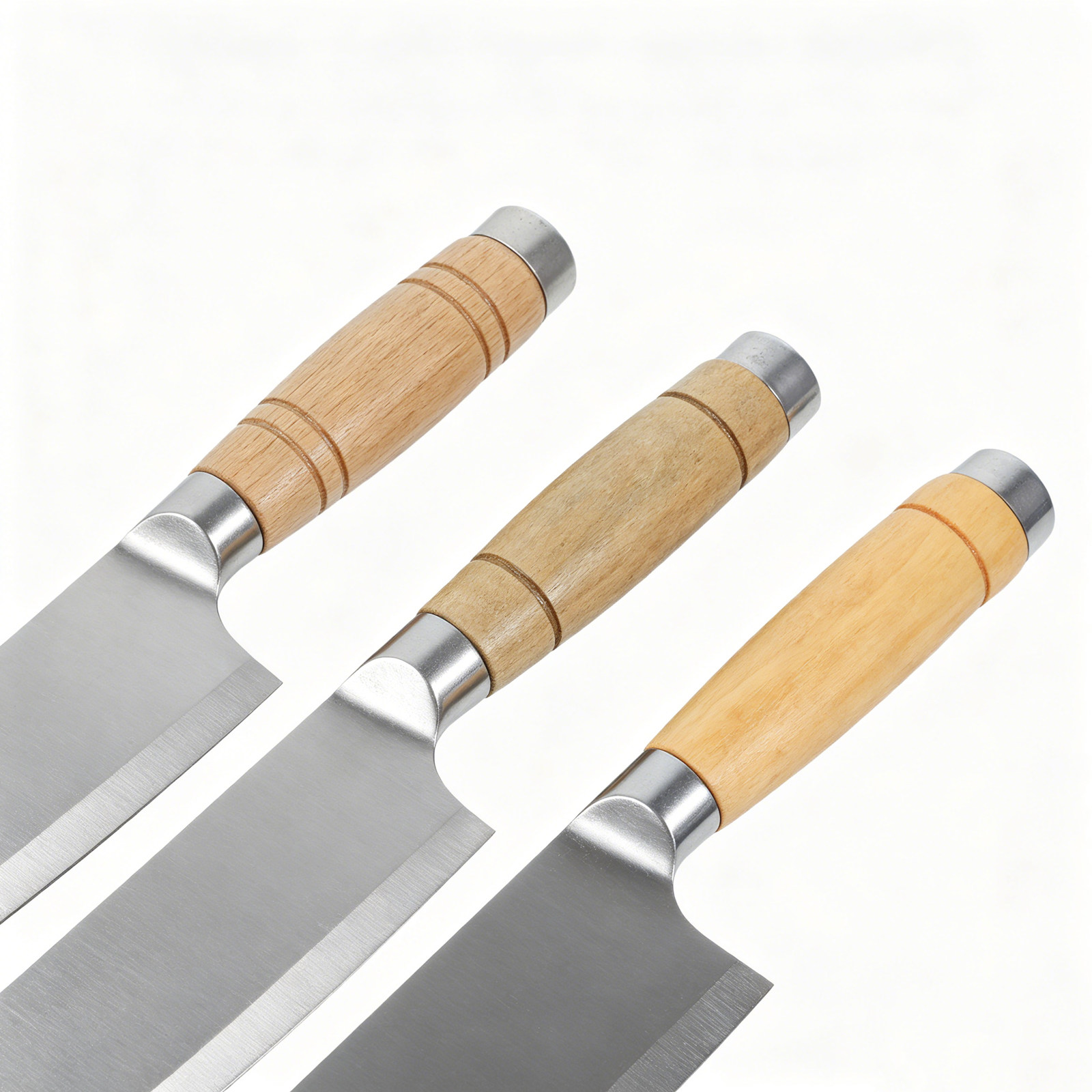 3 個のキッチンナイフハンドル天然無垢材手磨きナイフハンドル - Japanese Knife のレビューと価格