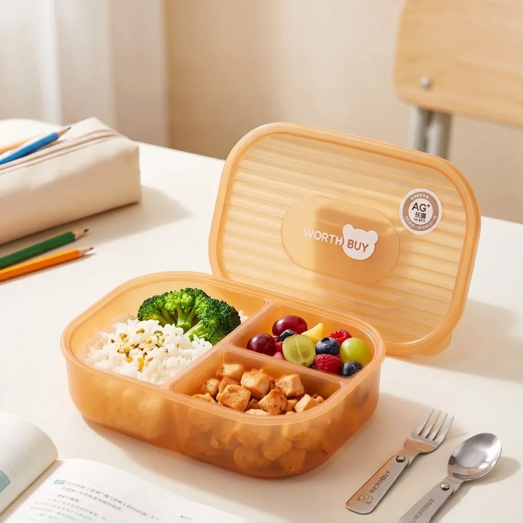 日本のプラスチック製弁当箱。子供から大人まで使える、学校用の - Japanese Snacks のレビューと価格