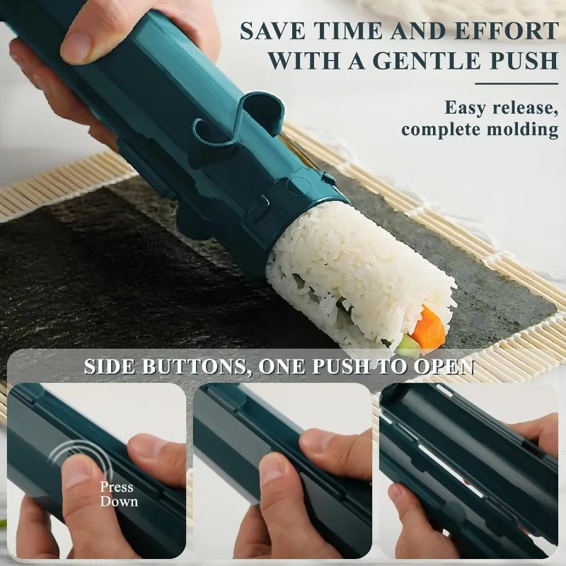 寿司作りキット、寿司巻きマット、寿司ローラー型、食品グレード - Sushi Making Kit のレビューと価格