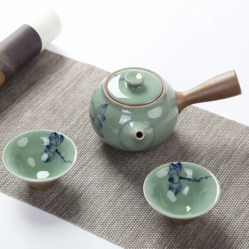 手描きのオープンスライスアイスクラックラフ陶器カップ1個、日 - Japanese Pottery のレビューと価格
