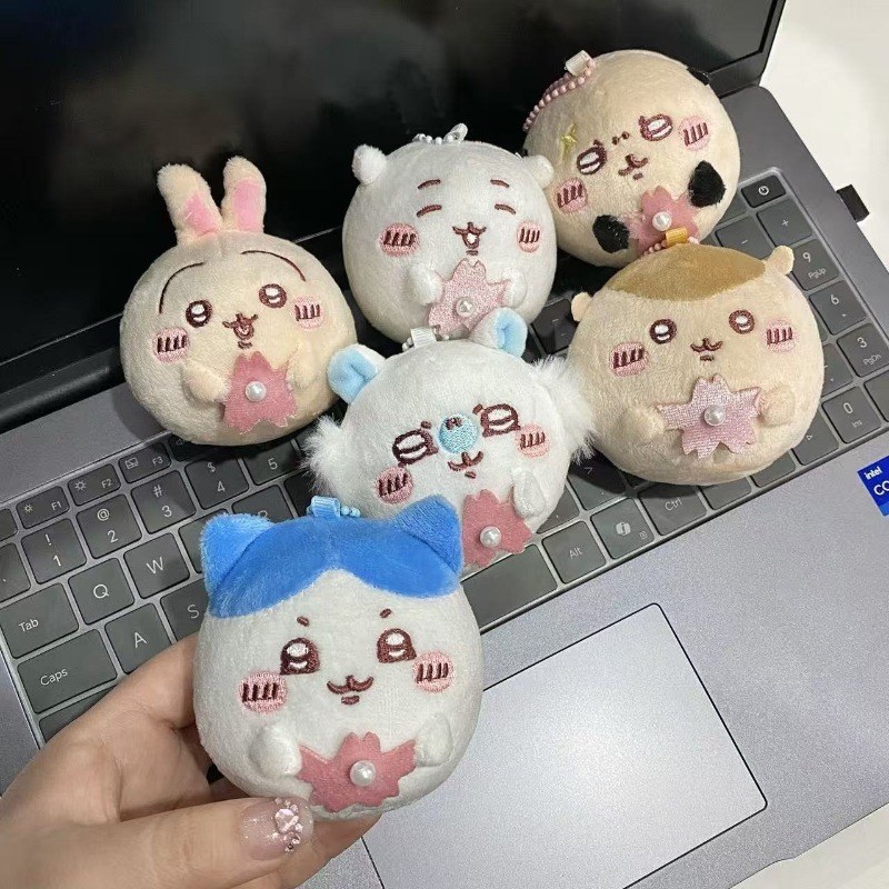 桜シリーズのぬいぐるみキーホルダー。可愛らしい丸いウサギのハ - Japanese Fan のレビューと価格