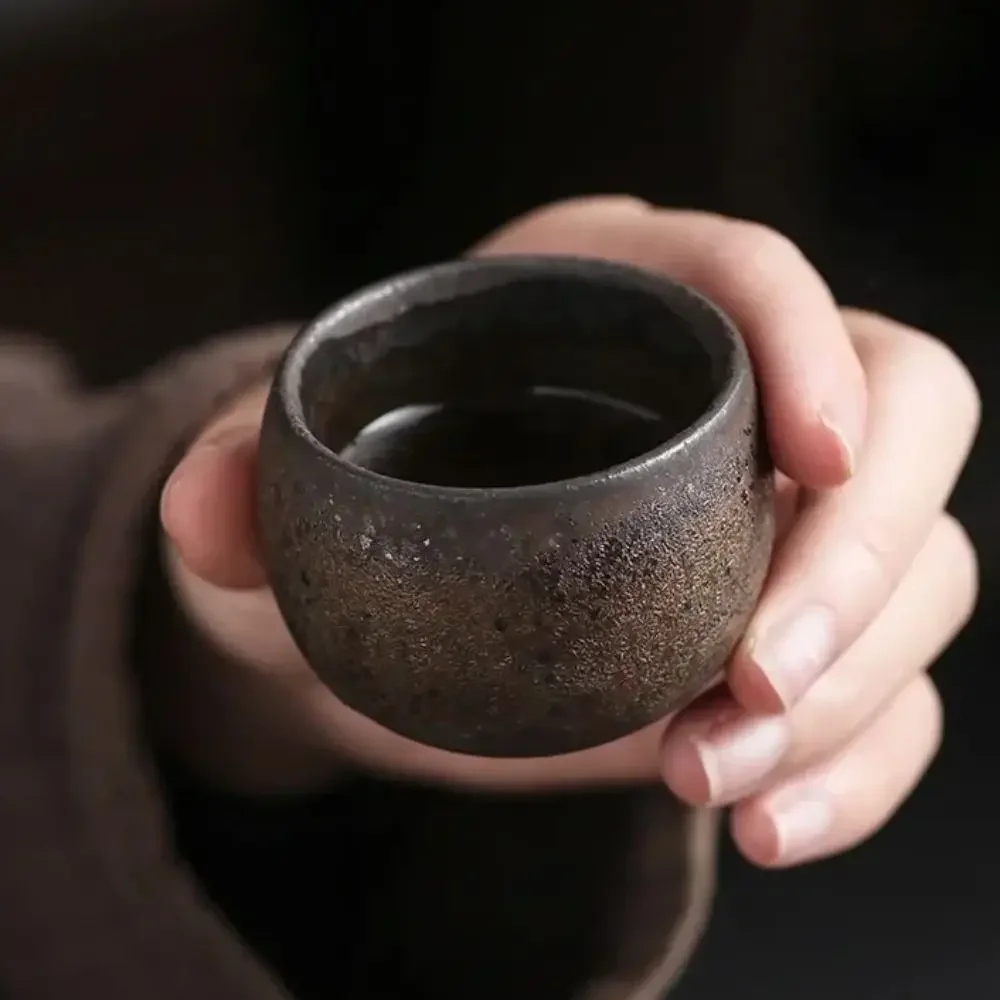 カンフー茶器セット、日本の石器製茶碗、古風なデザインの茶碗、 - Japanese Pottery のレビューと価格
